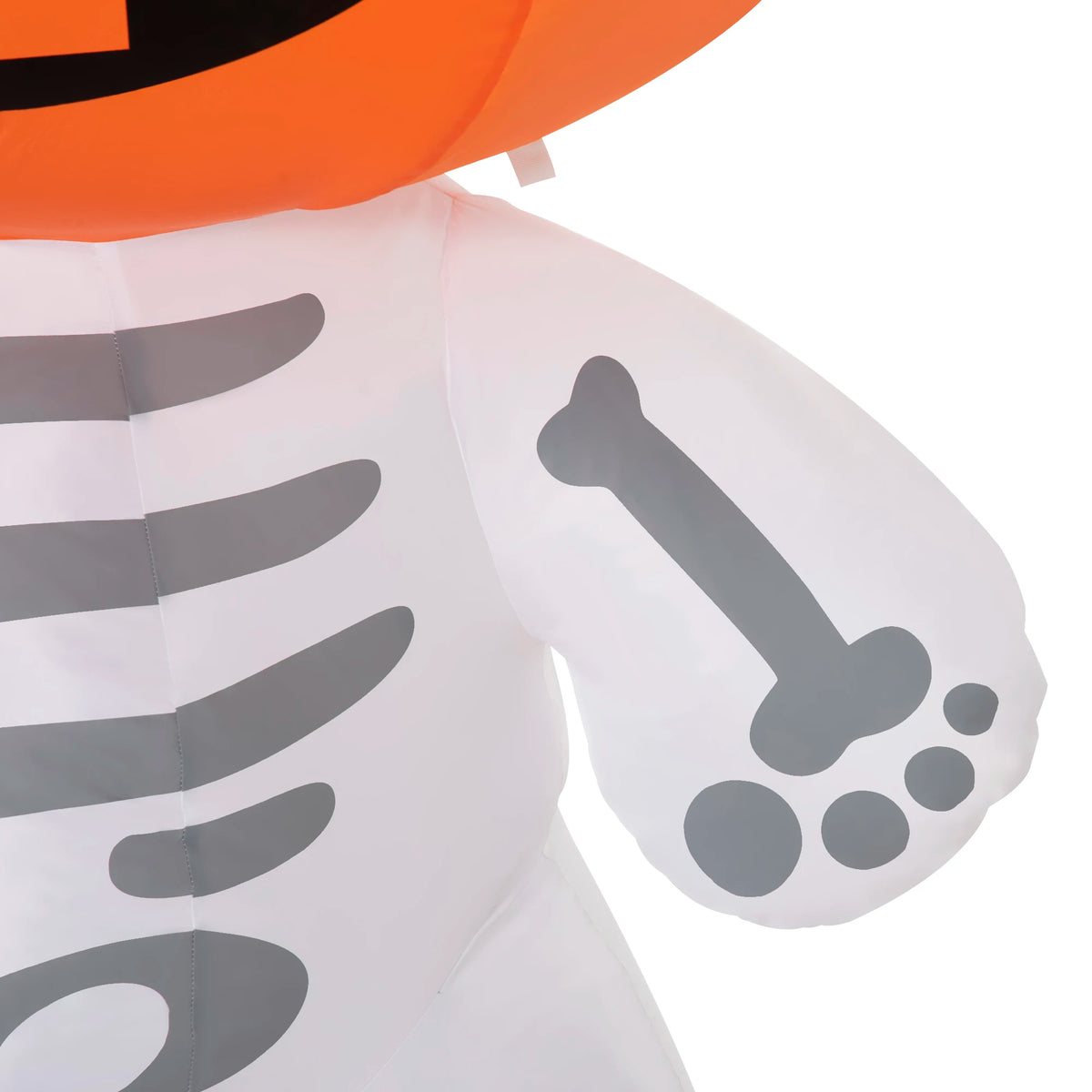 HOMCOM Inflatable Smiling Pumpkin Halloween Figure With LED Lights