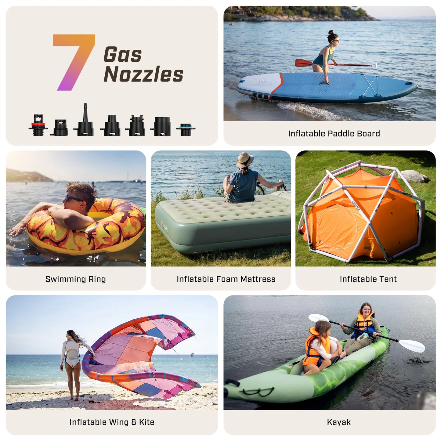 Zoompuff D27PRO Electric SUP Air Pump With Rechargeable Battery