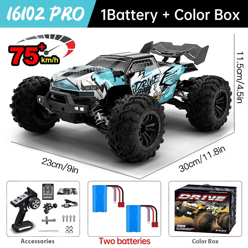 WLtoys 16101 Pro 1:16 Enhanced 4WD RC Car With LED