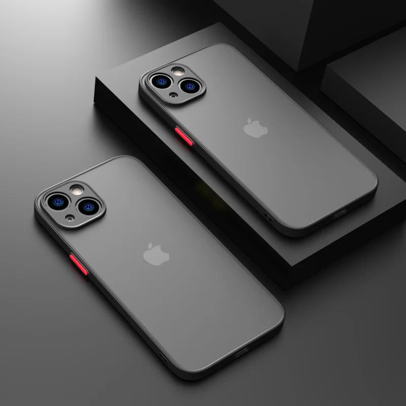 Anti Scratch Shockproof Armor Bumper Case For iPhone PC TPU Cover