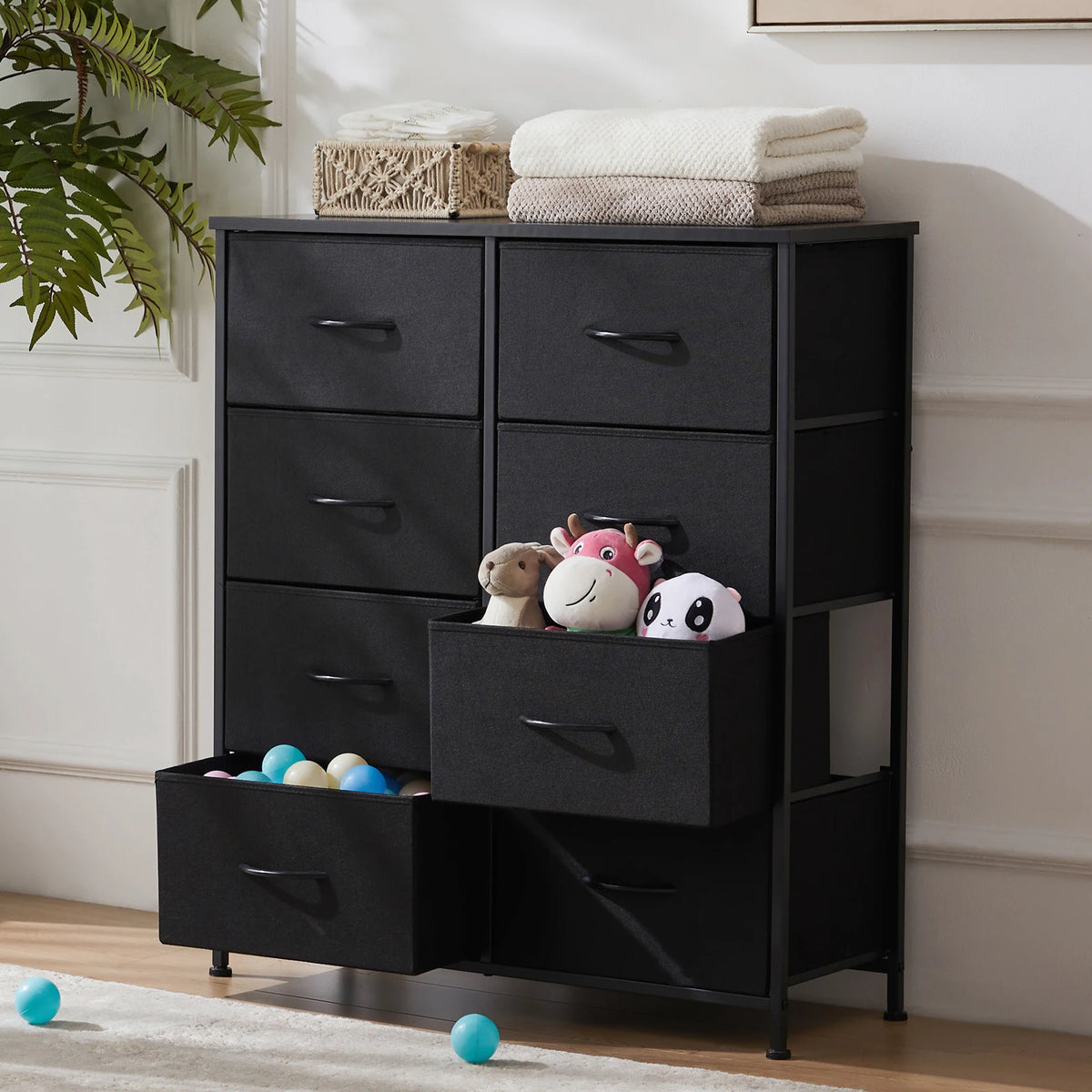 MCQ Modern Fabric Drawer Storage Cabinet for Living Room
