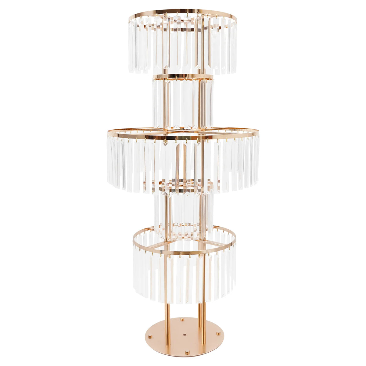 Wedding Flower Stand Vase Centerpiece With Hanging Acrylic Decor