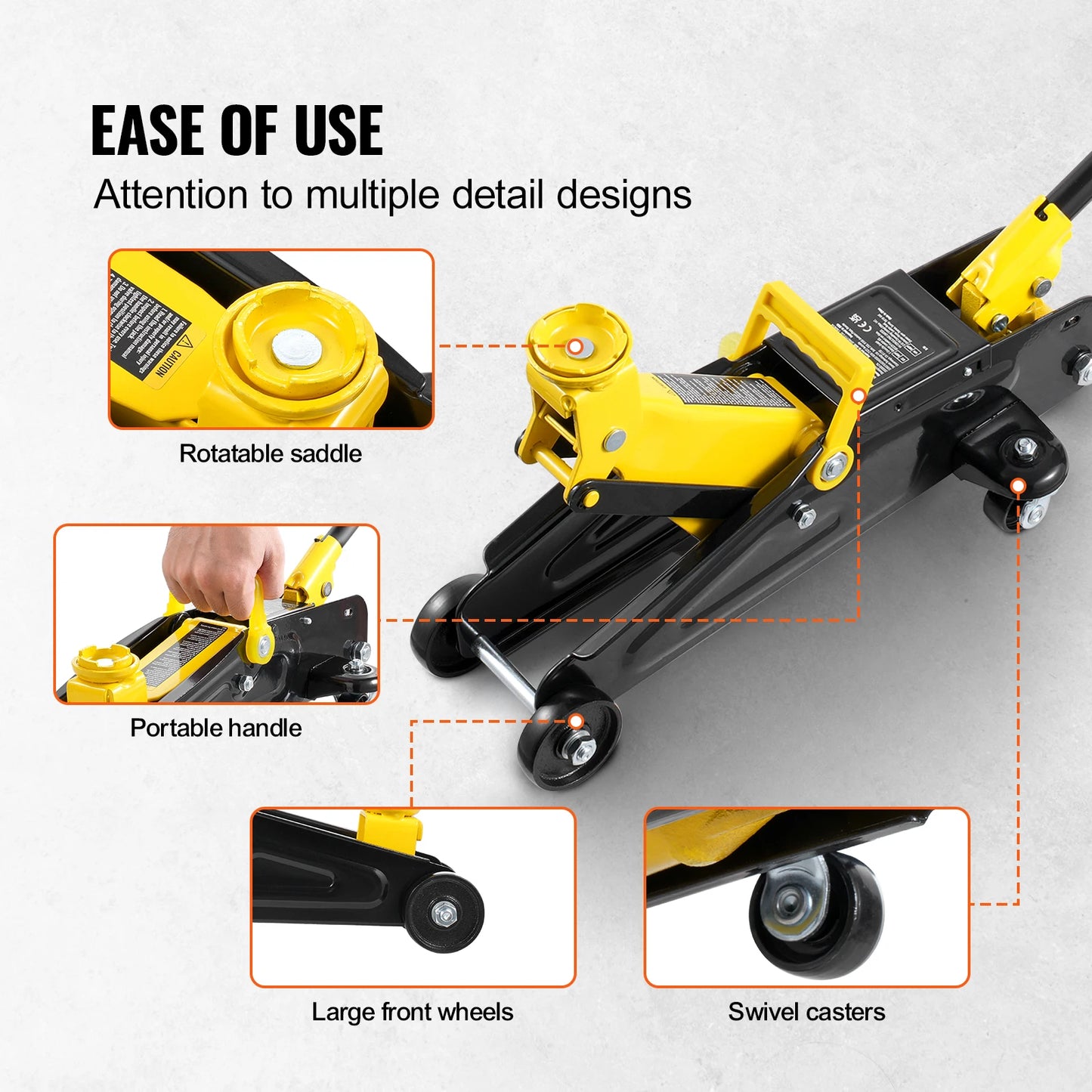 Succebuy Low Profile Floor Jack Heavy Duty Hydraulic Jack
