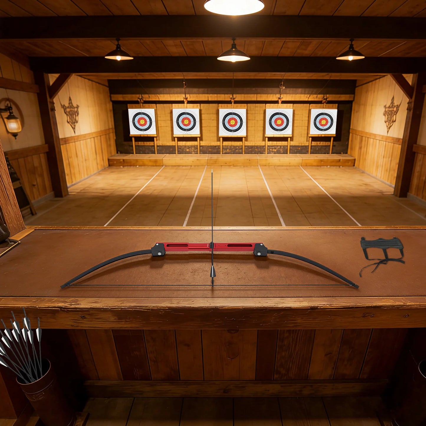 Traditional Recurve Bow Archery Set With Arrows And Accessories