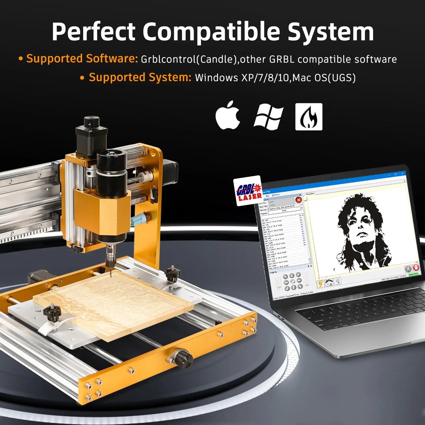 JEEL CNC 3018 Pro Ultra 500W All-Metal CNC Router Engraver