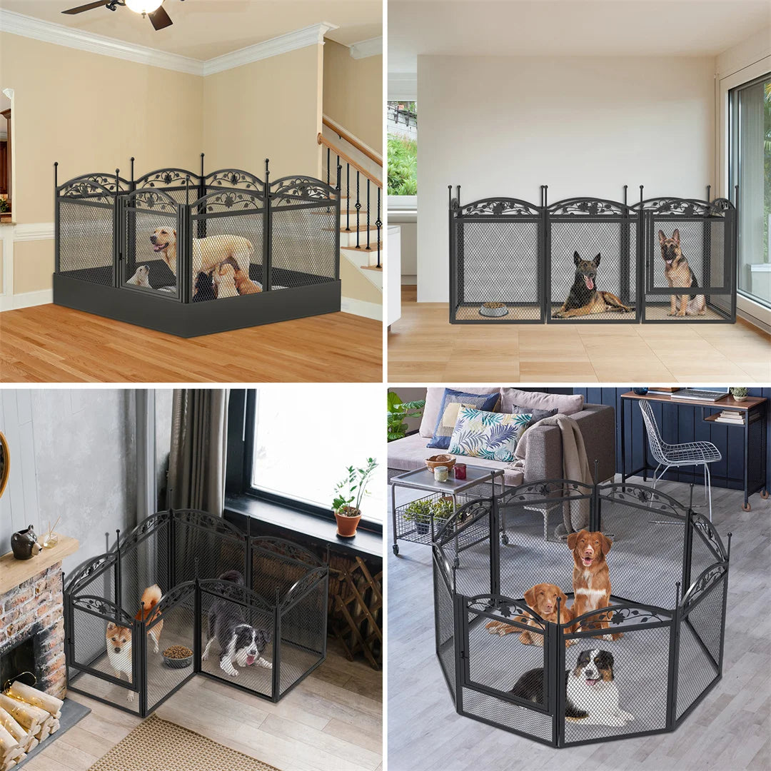 BINGOPAW Heavy Duty Dog Playpen for Outdoor Indoor Training