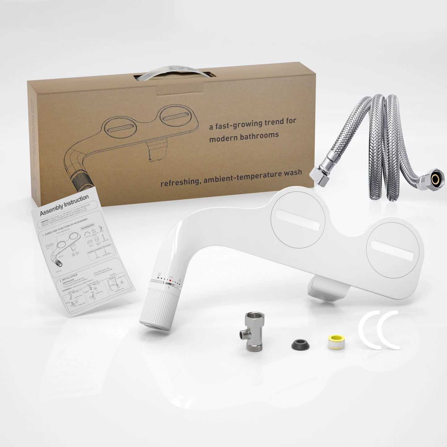 SAMODRA Bidet Non Electric Toilet Attachment With Adjustable Water Pressure