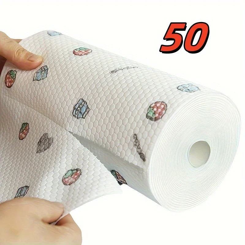 Thickened Absorbent Kitchen Dishcloth Paper Dry Wet Cleaning