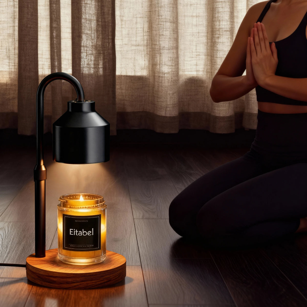 Electric Candle Warmer Lamp With Timer And Adjustable Height