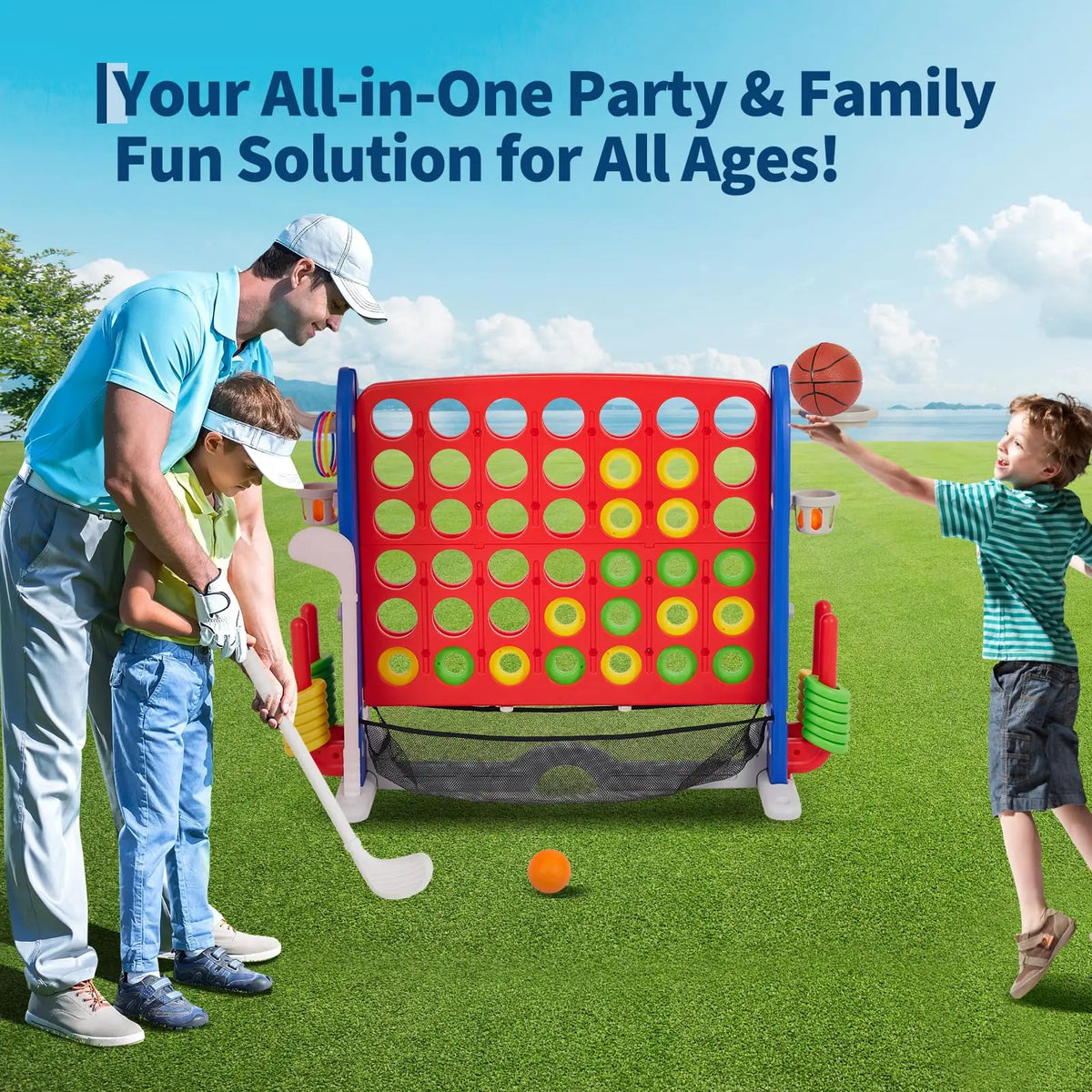 Giant Floor Board Game Set With Reliable Storage Bag