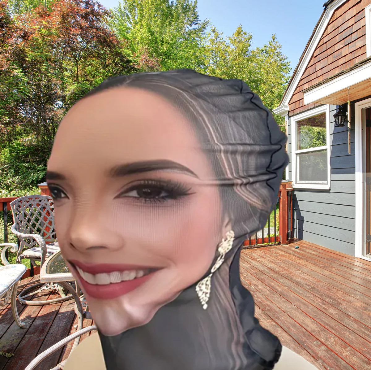 3D Printed Full Face Mask For Halloween Cosplay And Parties