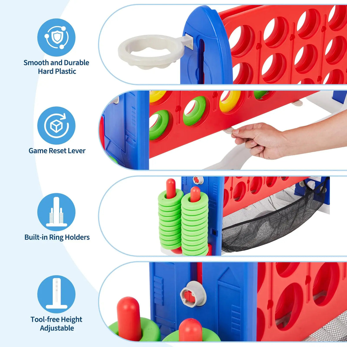 Giant Floor Board Game Set With Reliable Storage Bag