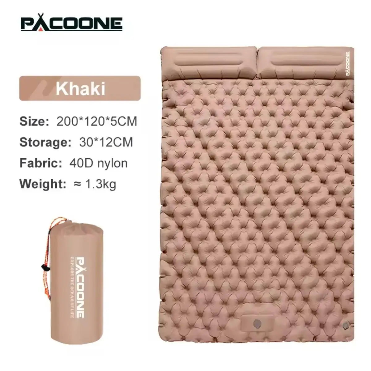 Foldable Outdoor Inflatable Mattress For Camping And Indoor Use