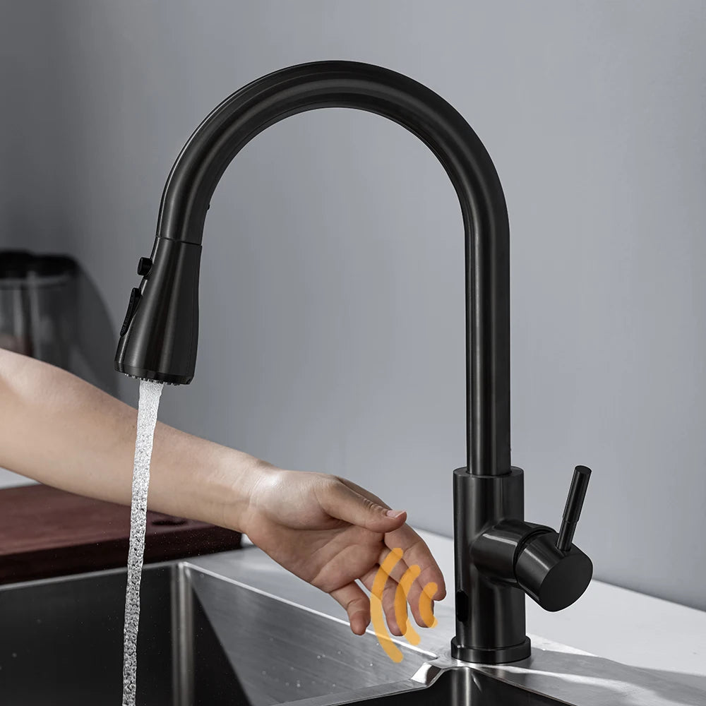 DQOK Smart Touchless Kitchen Faucet With Infrared Sensor