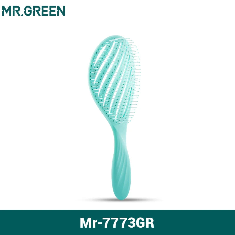 MR.GREEN Hollow Out Hair Brush Scalp Massage Detangler Tool