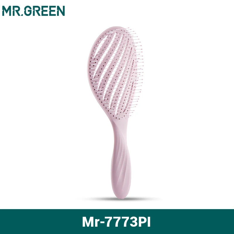 MR.GREEN Hollow Out Hair Brush Scalp Massage Detangler Tool