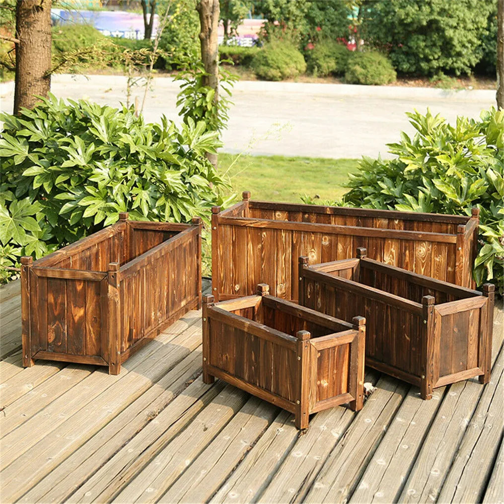 Wooden Raised Garden Bed Planter For Indoor And Outdoor Use