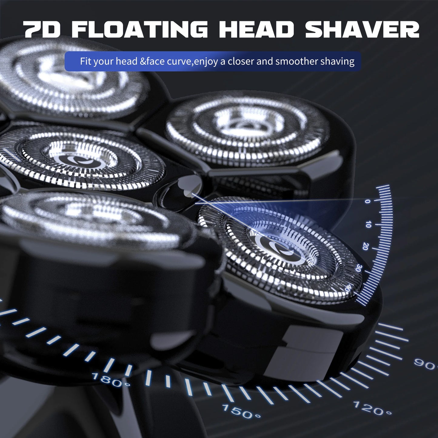 Sejoy 7D Electric Shaver For Men With Floating Head