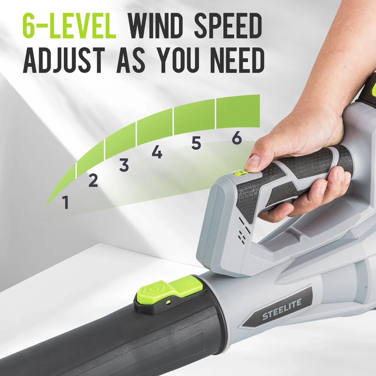 Deli 21V Cordless Leaf Blower With Two Batteries And Charger