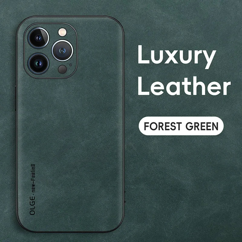 Dixsg Luxury Leather Phone Case With Shockproof Protection