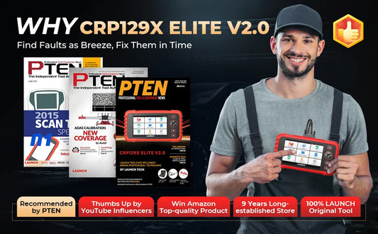 LAUNCH CRP129X V2.0 Professional OBDII Automotive Diagnostic Scanner