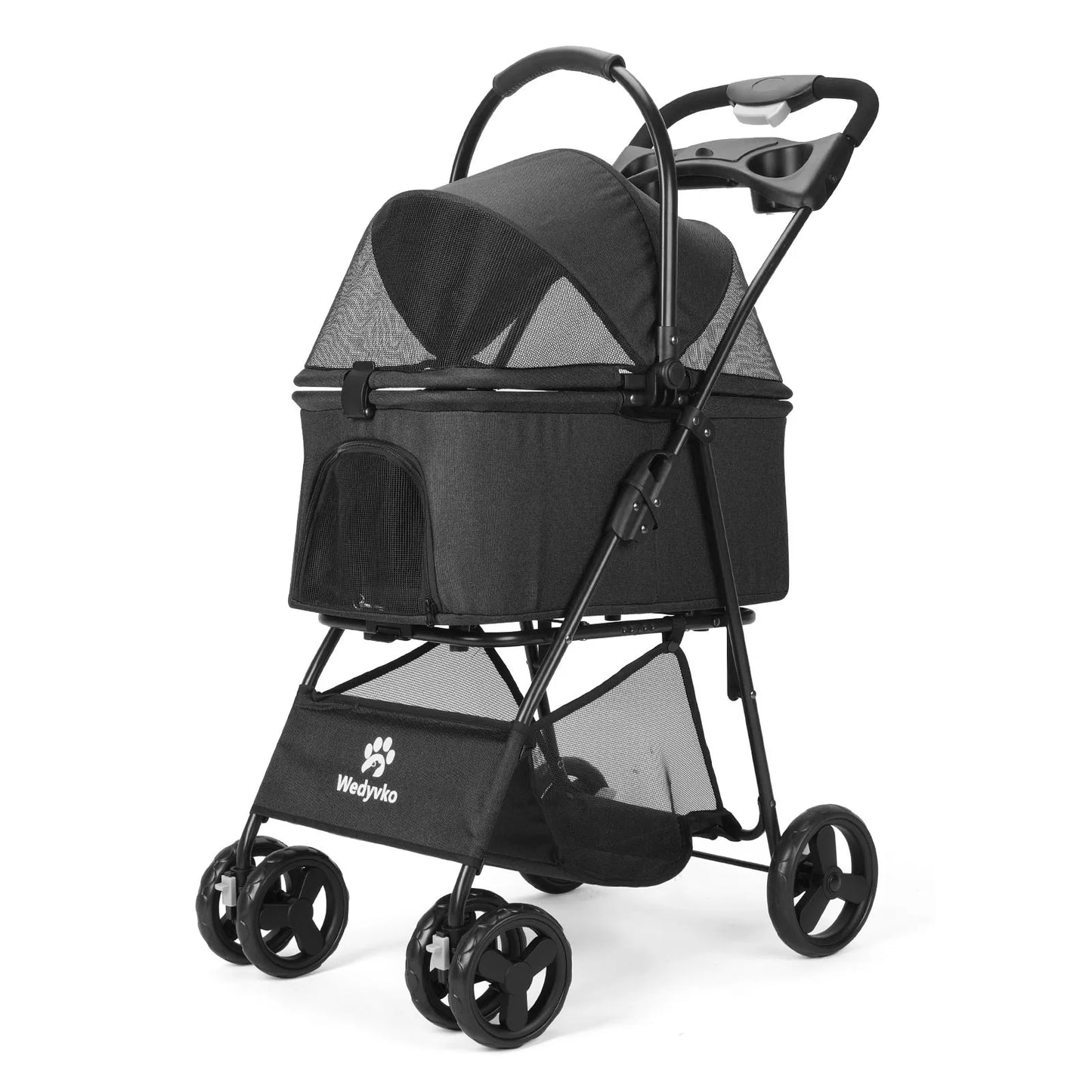 3 In 1 Pet Stroller With Removable Carrier All Terrain Waterproof