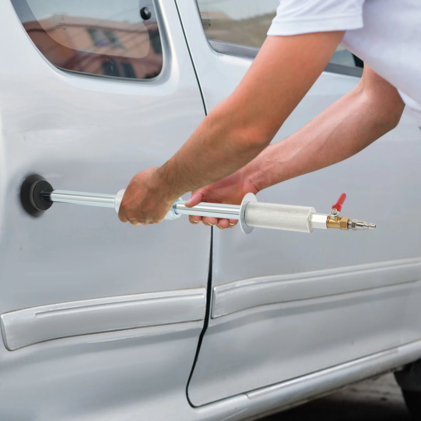 Bymaocar Pneumatic Dent Puller Hammer With Three Suction Cups