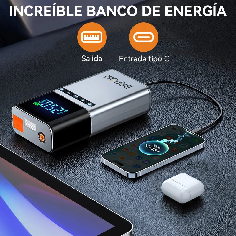 BIUBLE 4-In-1 Jump Starter Power Bank And Air Compressor
