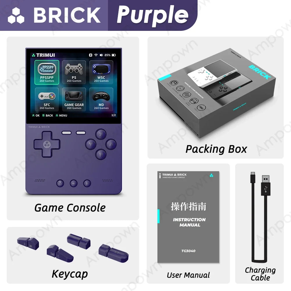 Trimui Brick Mini Retro Handheld Console Gaming Emulator