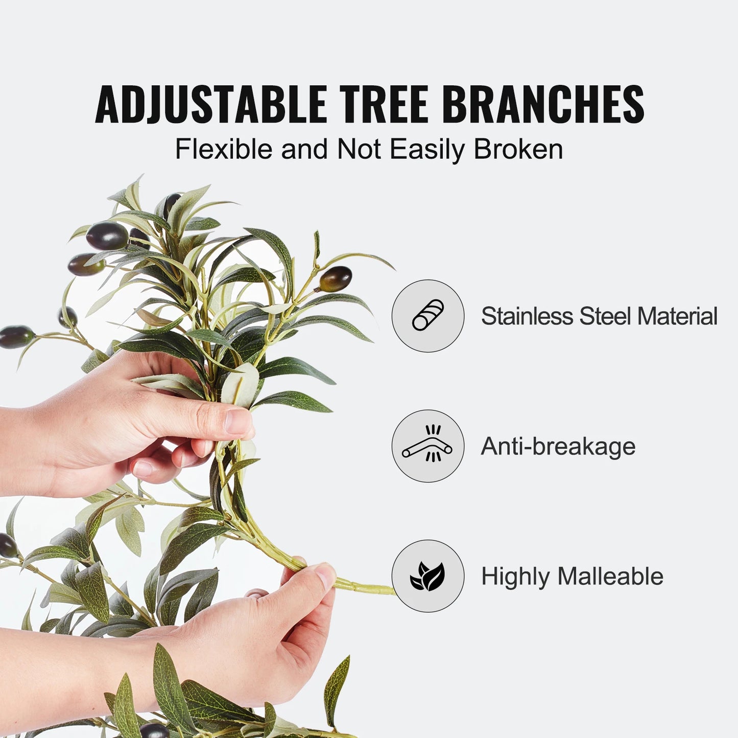 SucceBuy Artificial Olive Tree Lifelike Indoor Plant