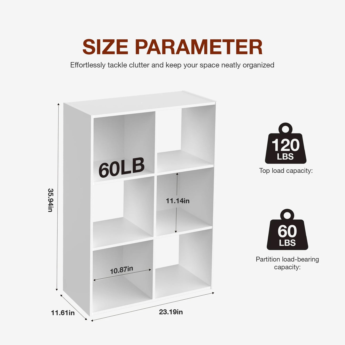 JHK 9 Cube Storage Organizer Wooden Shelf Bookcase