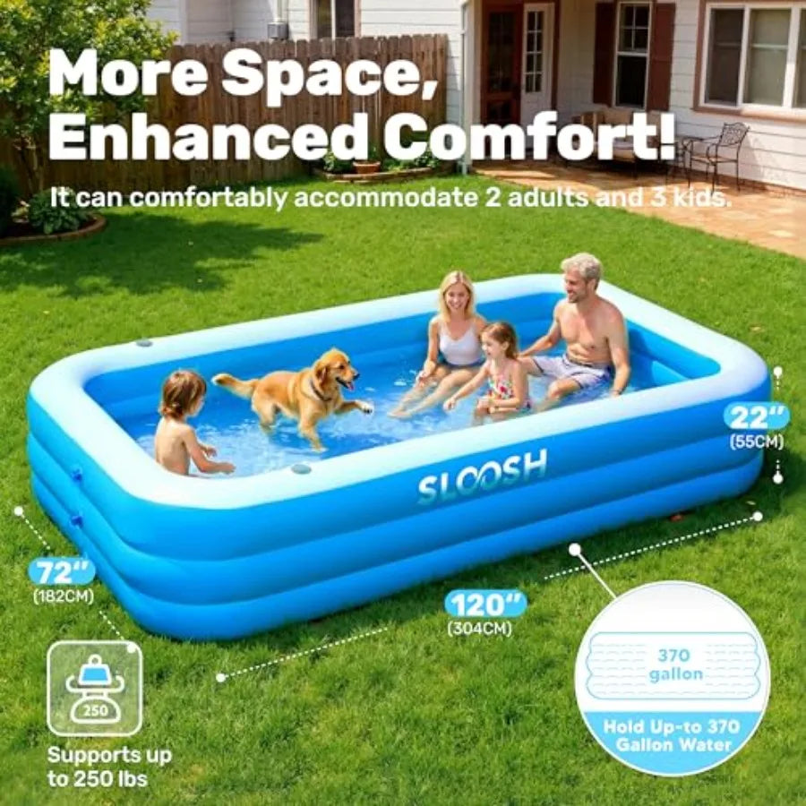 Durable Inflatable Above Ground Pool For Adults With Seats
