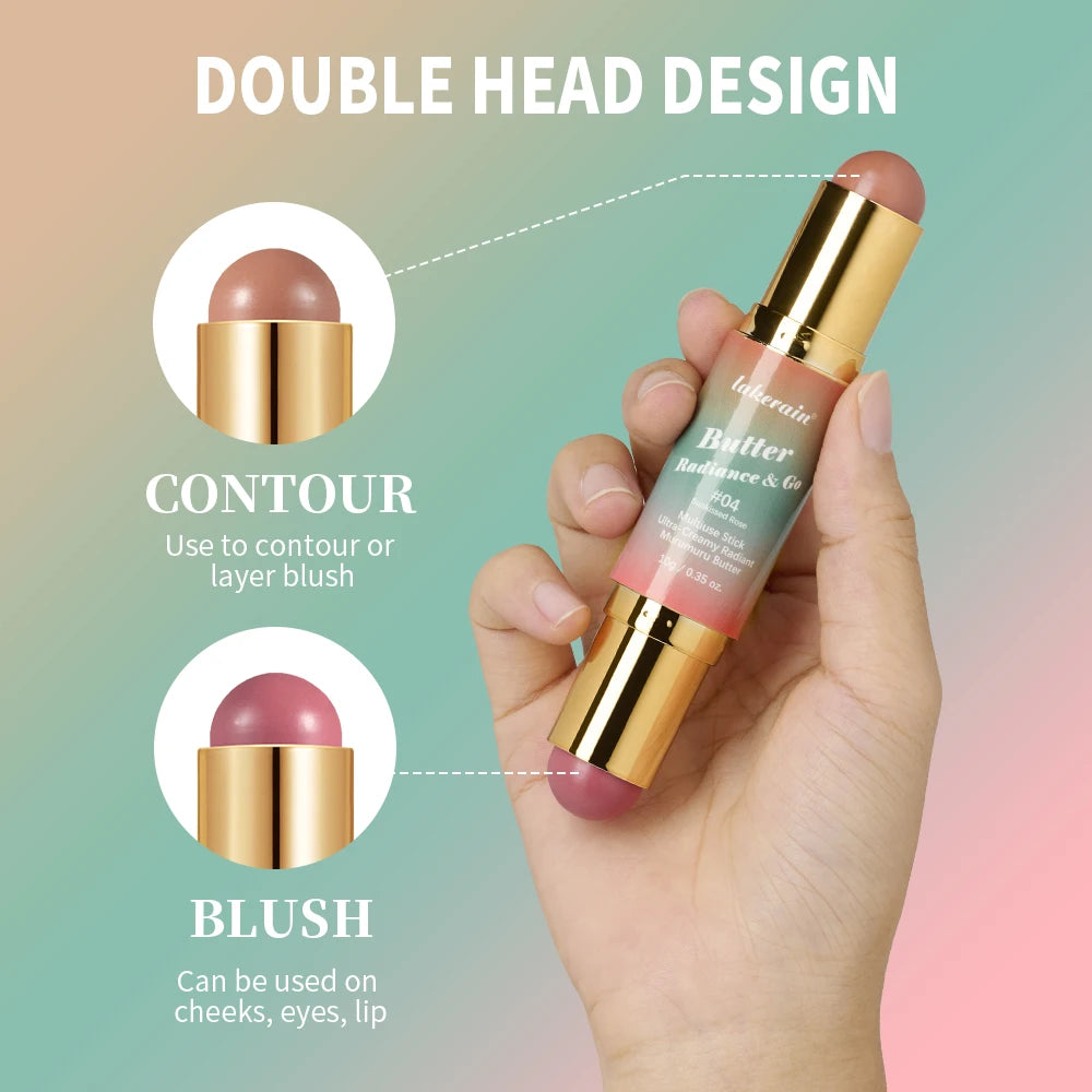 Ibcccndc Dual End Cream Blush And Bronzer Makeup Stick
