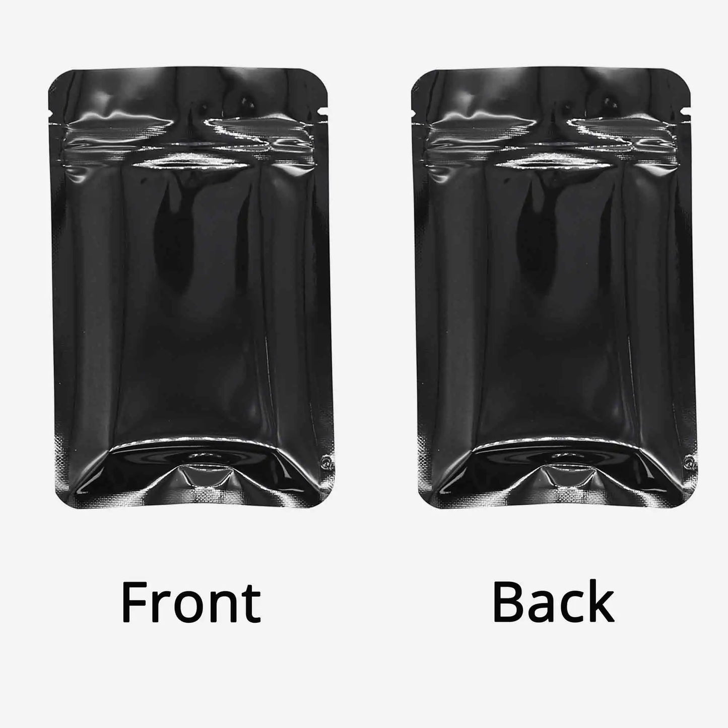 VoluPack Flat Aluminum Foil Mylar Ziplock Pouches Glossy Storage Bags