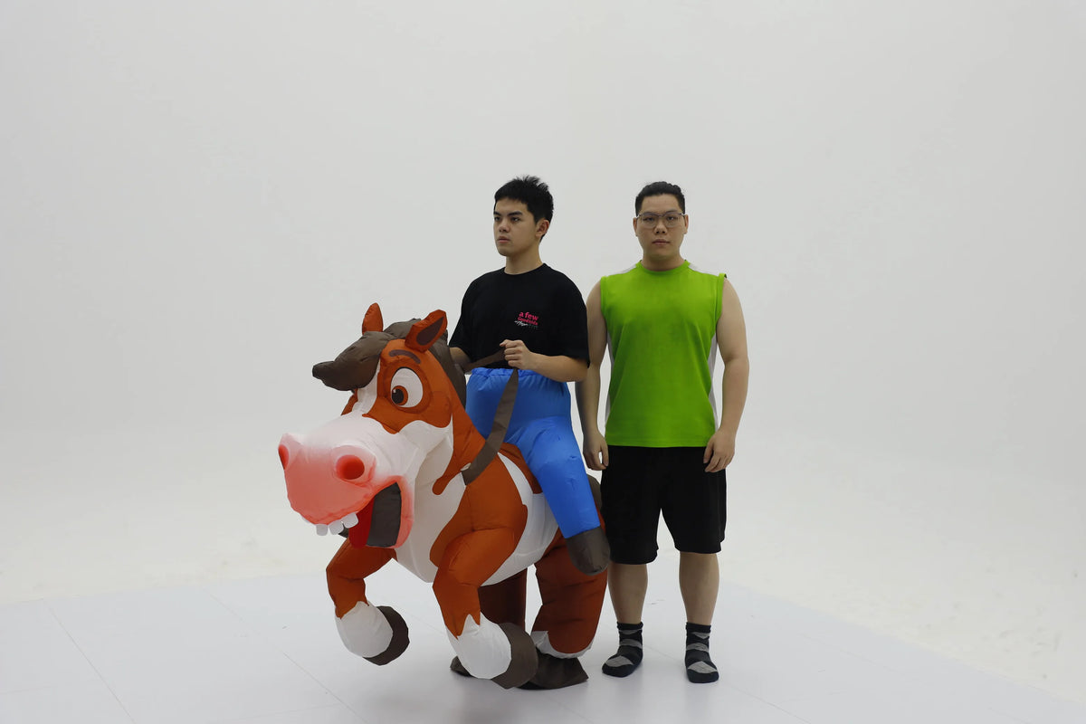 Inflatable Horse Costume Adult Unisex Halloween Party Mascot