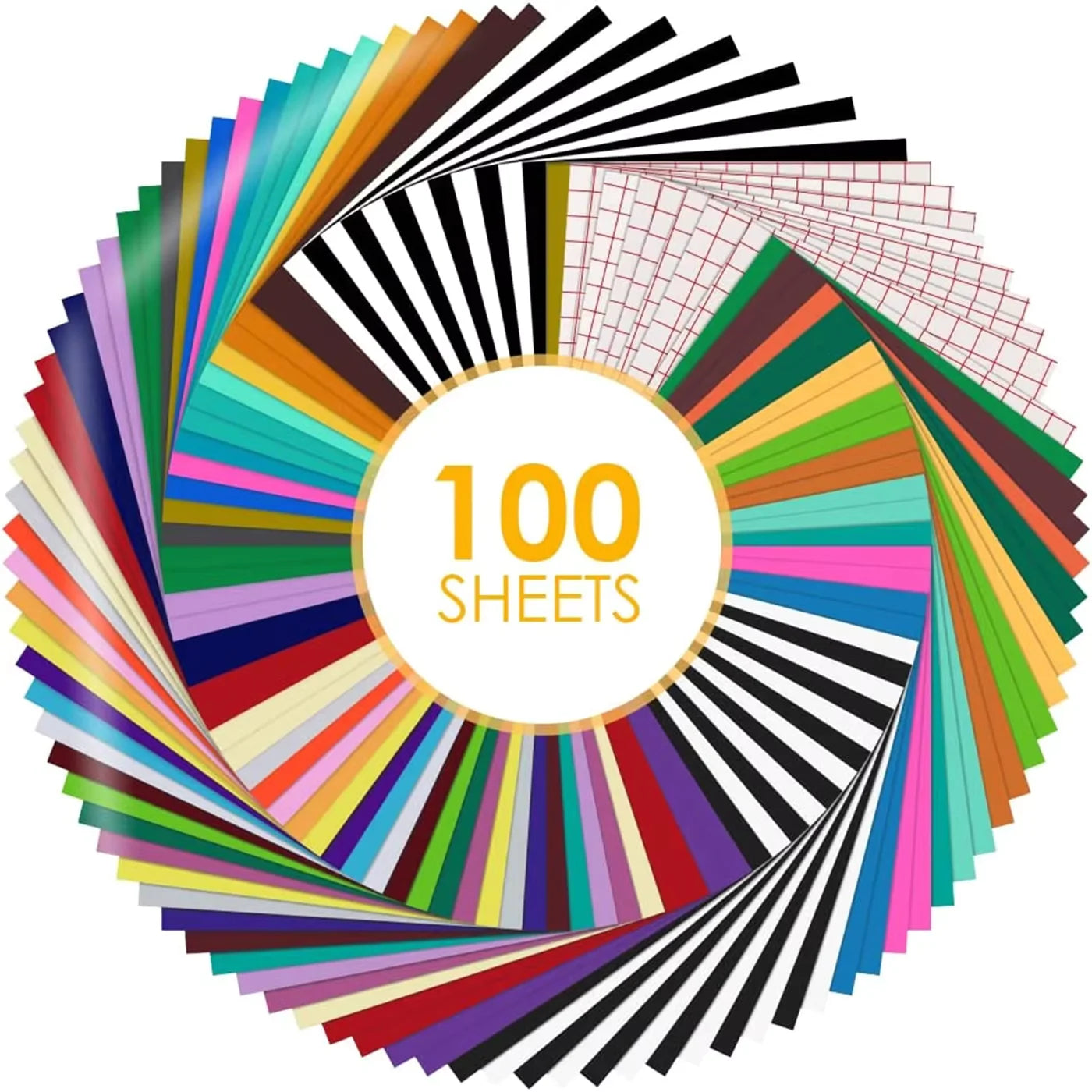 HTVRONT Permanent Adhesive Vinyl Bundle With Transfer Tape Sets