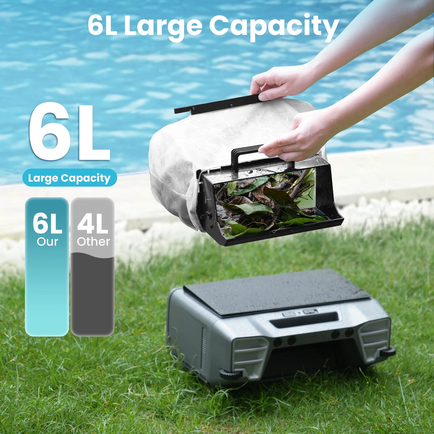 Vastorm Y80 Solar Robotic Pool Cleaner Cordless With Auto Docking