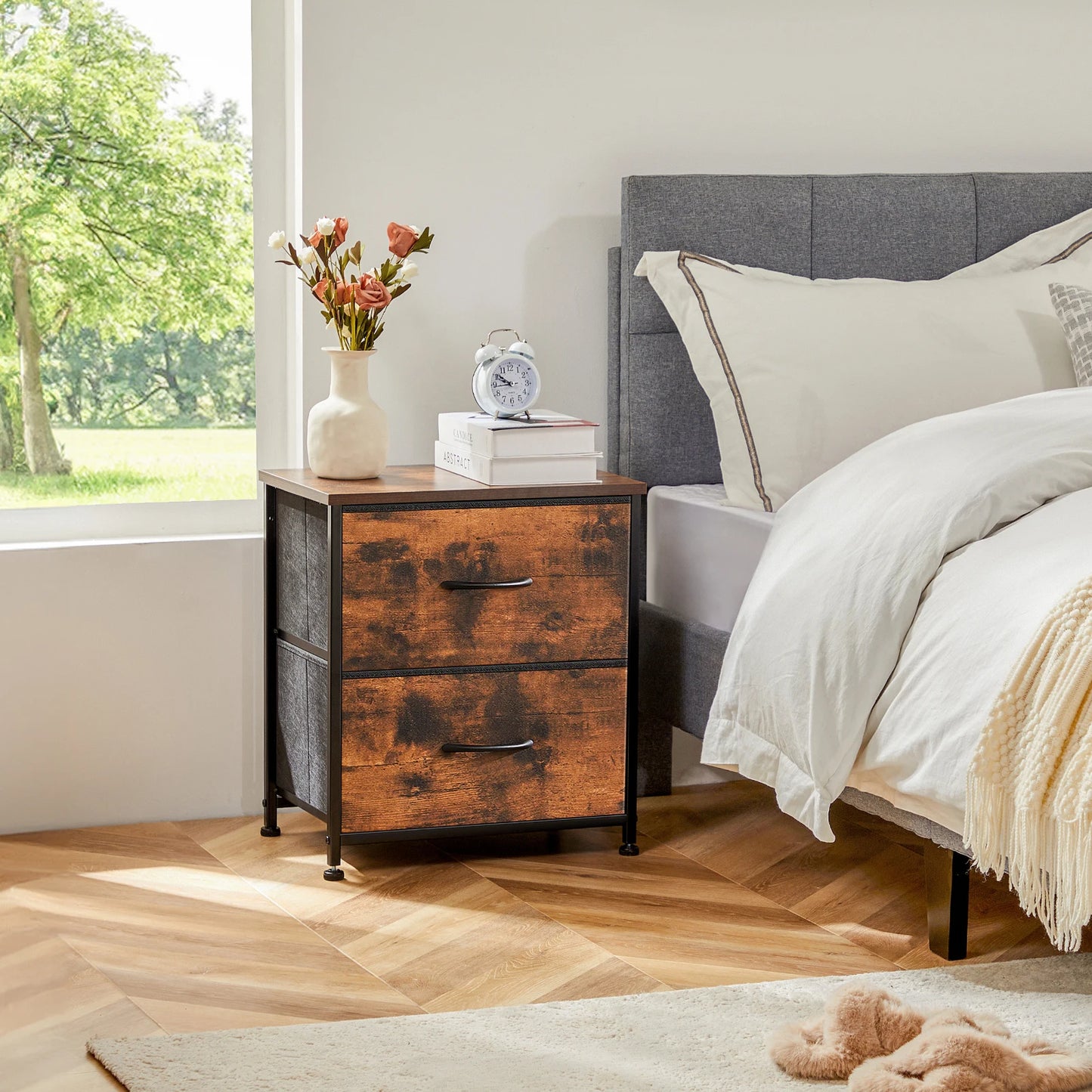 MCQ Living Room Storage Cabinet With Fabric Drawers