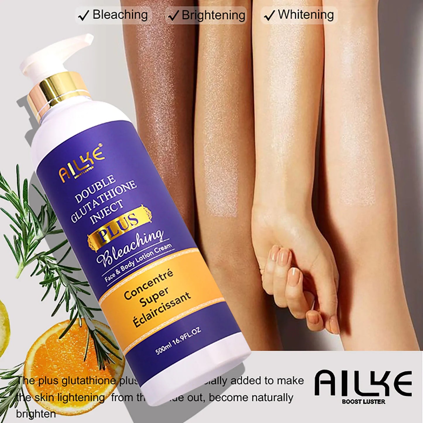 AILKE Brightening Body Milk For Even Skin Tone And Whitening