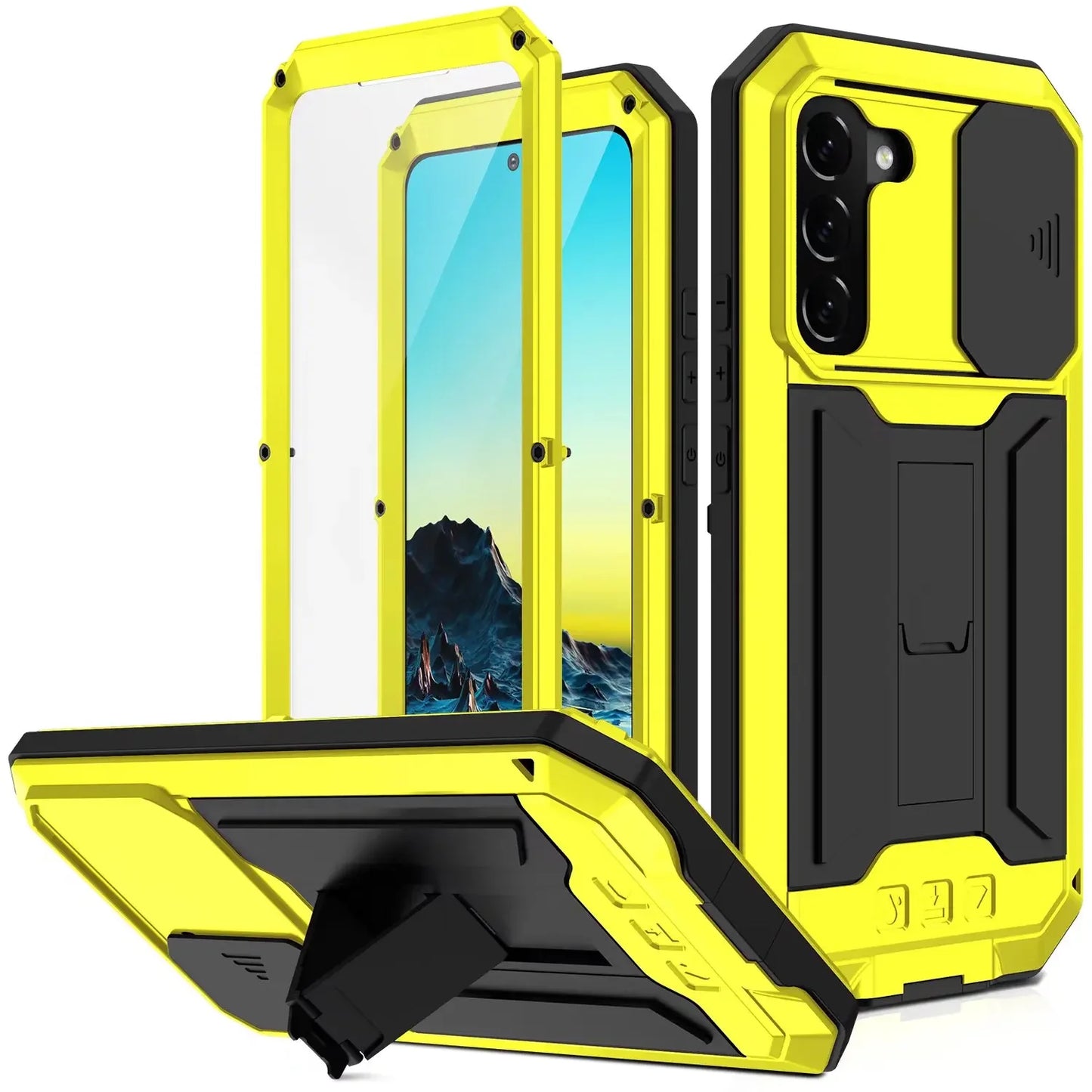 Rugged Full Body Case Samsung Galaxy S24 With Kickstand
