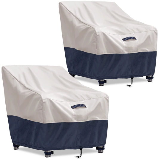 Heavy Duty 2 Pack Outdoor Chair Covers Waterproof Patio Protectors