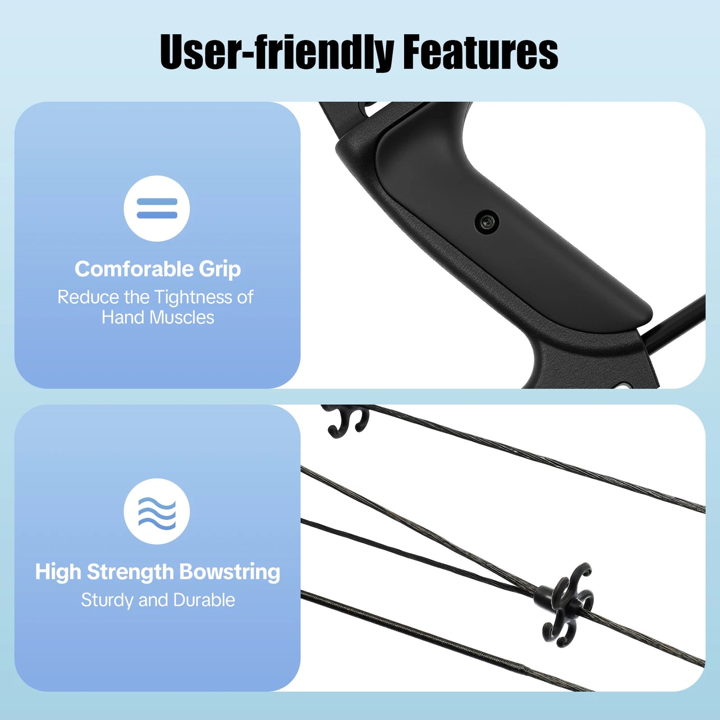 Compound Bow Hunting Kit With 12 Arrows And Adjustable Draw
