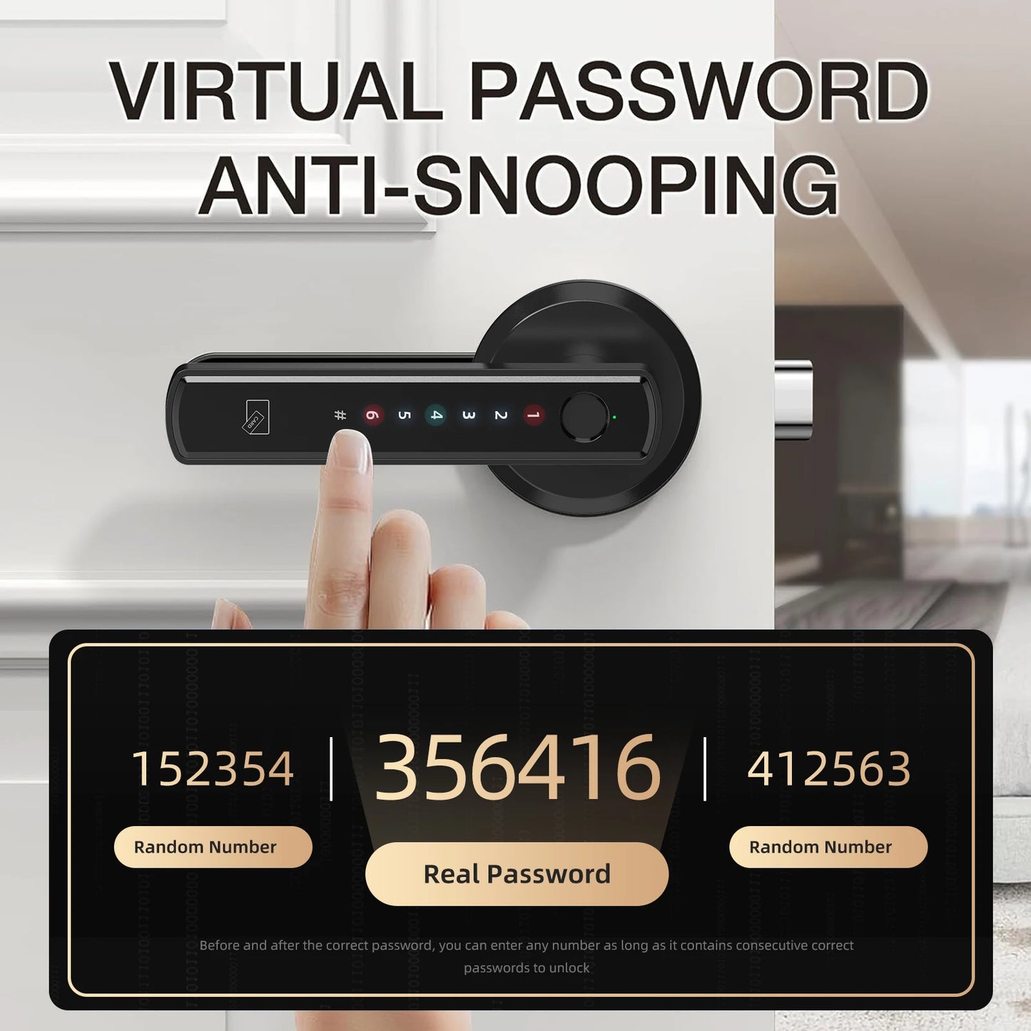 Viladepot Smart Fingerprint Door Lock With App Control