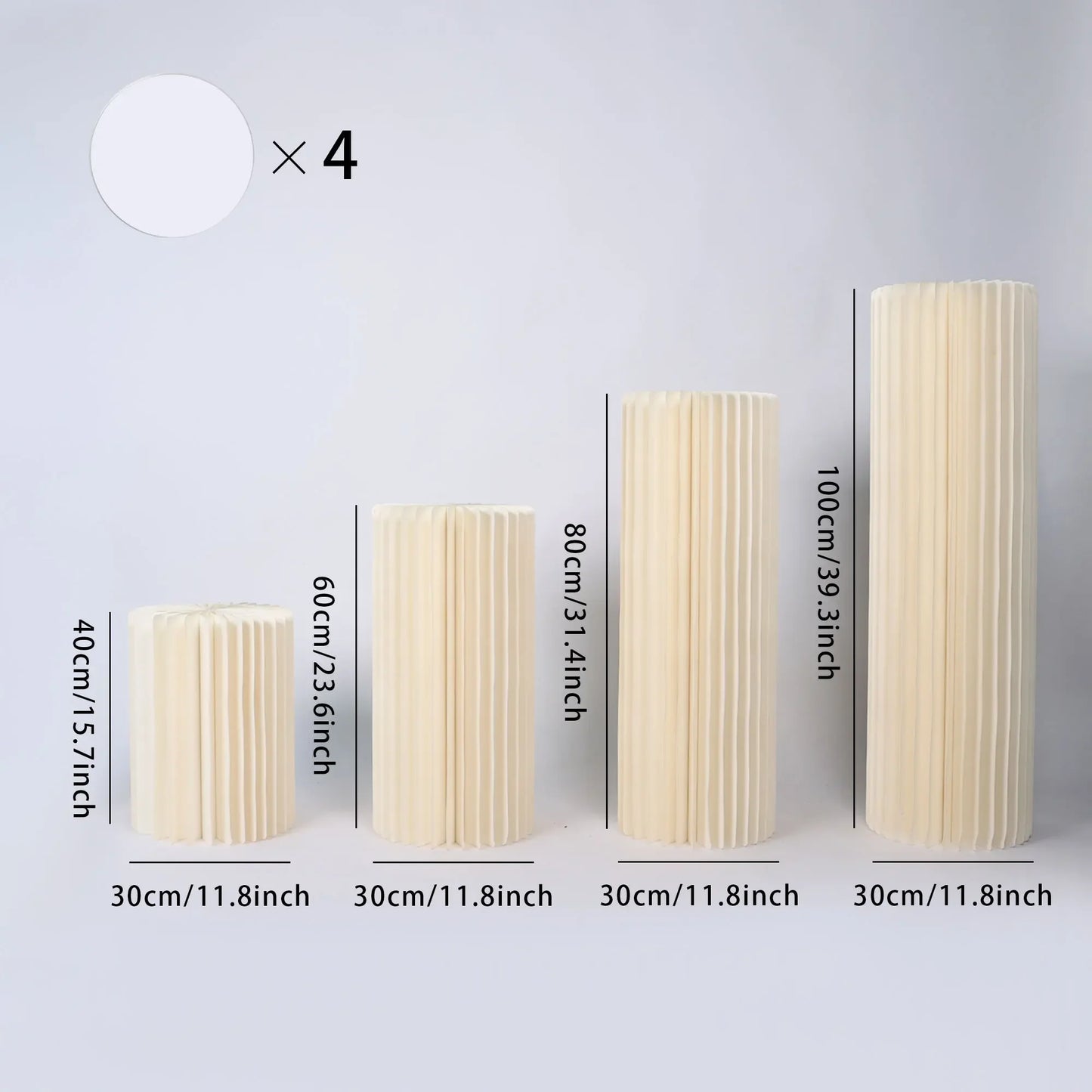 Round Pedestal Dessert Stand for Wedding Centerpieces and Vases