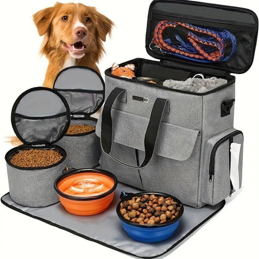 Pet Travel Bag Set Airline Approved For Dogs And Cats