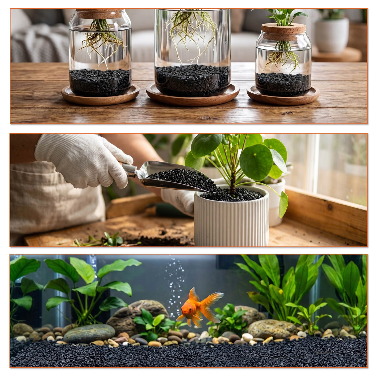 Decorative Aquarium Gravel Substrate for Plants and Crafts