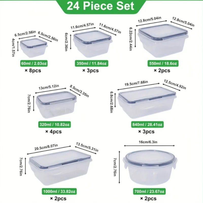 BPA-Free Food Storage Set With Airtight Containers And Lids