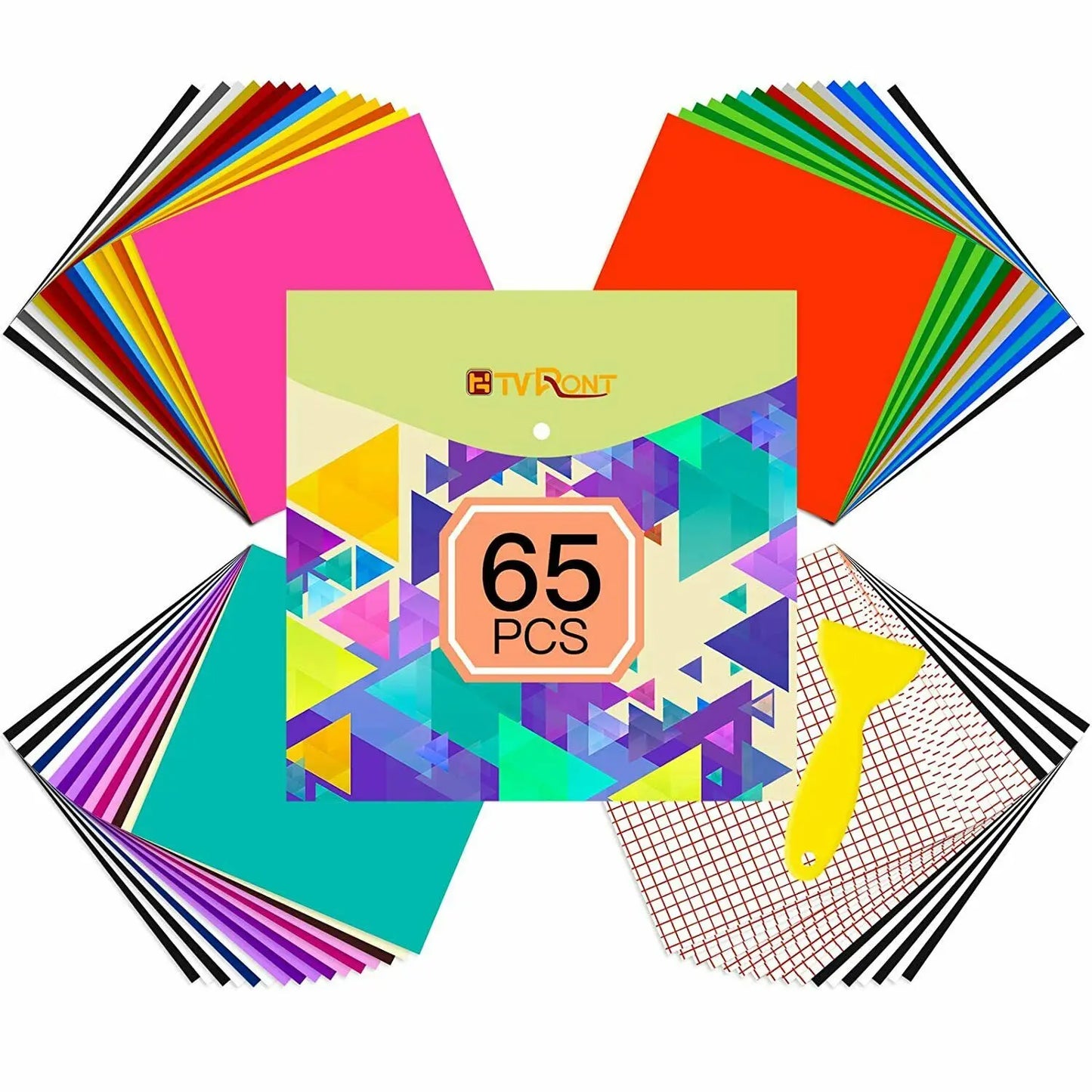 HTVRONT Permanent Adhesive Vinyl Bundle With Transfer Tape Sets