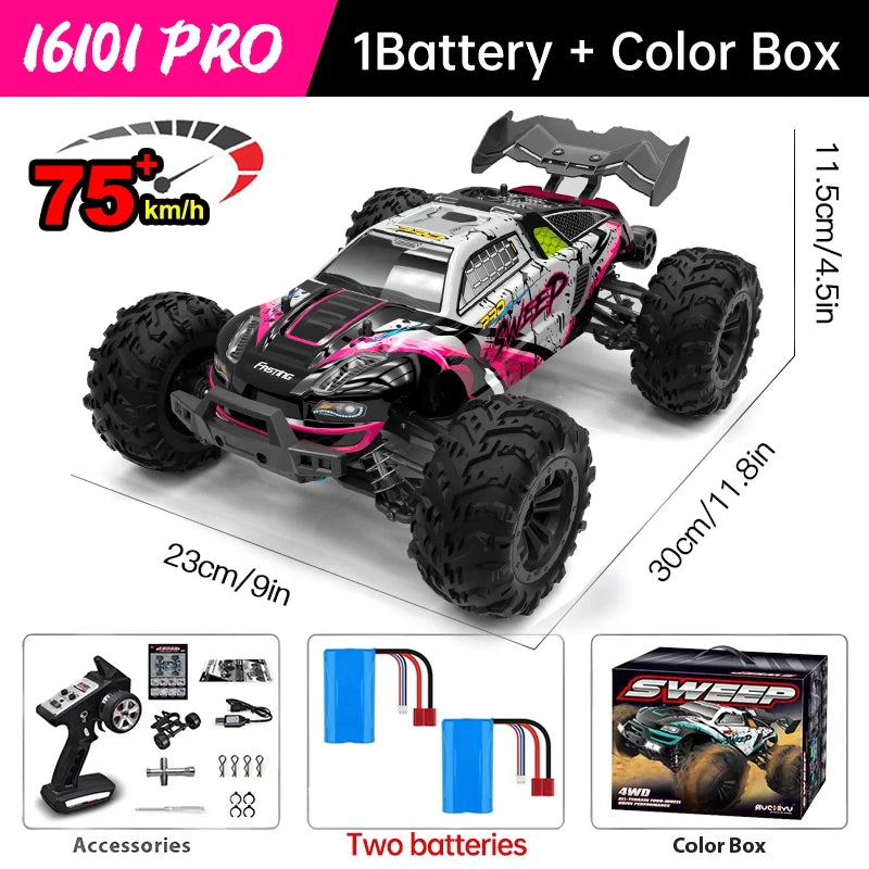 WLtoys 16101 Pro 1:16 Enhanced 4WD RC Car With LED
