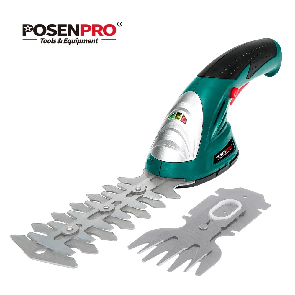 POSENPRO Cordless 2 In 1 Grass Shears And Hedge Trimmer